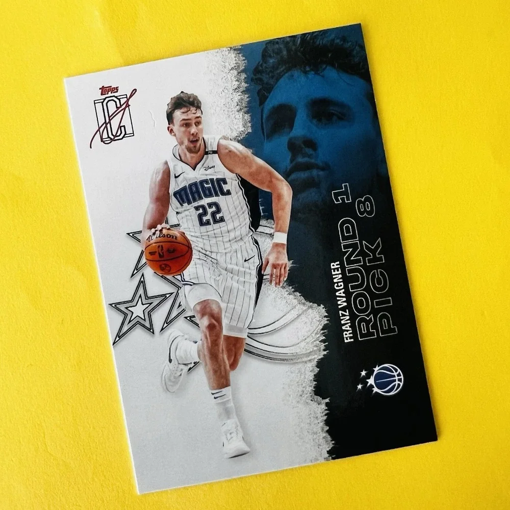 2025-26 Topps Signature Class Round‎ 1 Pick 8 Franz Wagner #90 Magic